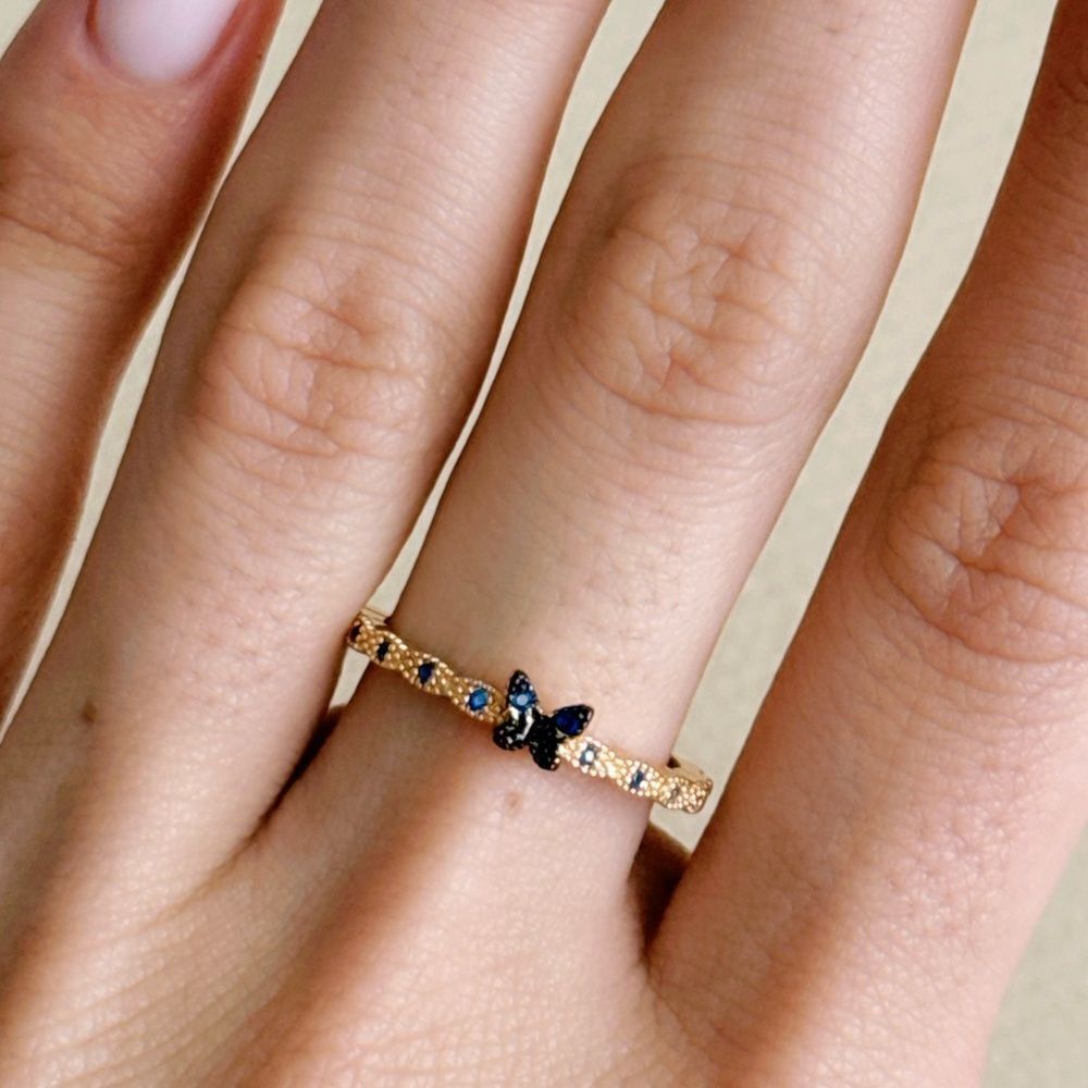 Gold Butterfly Ring #2360